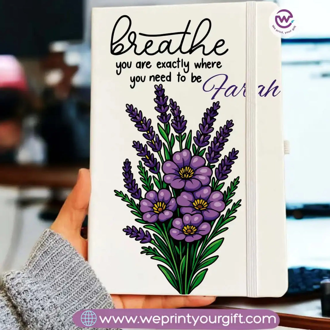 دفتر ملاحظات شخصي - دفتر ملاحظات مطاطي - أسماء