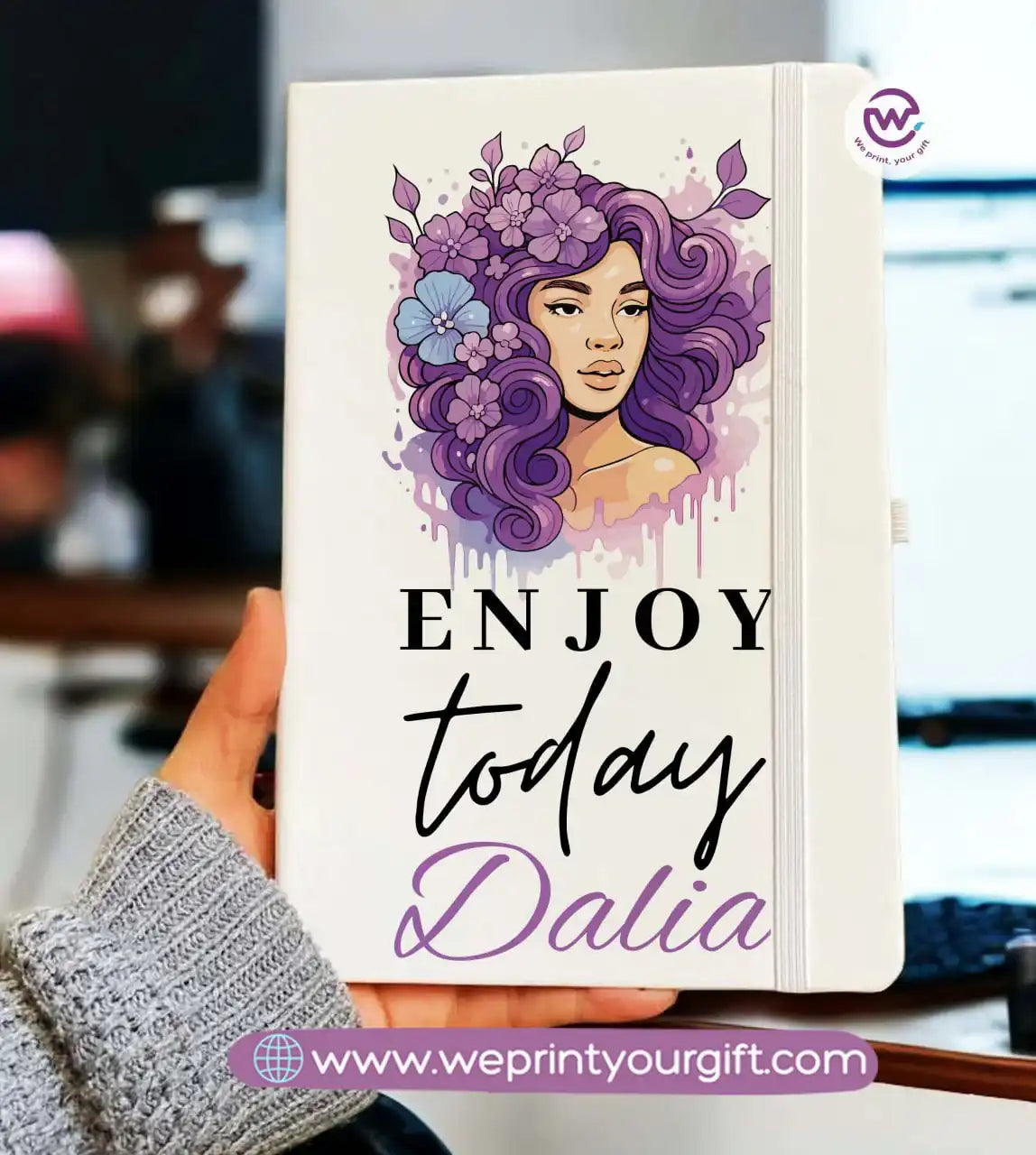 دفتر ملاحظات شخصي - دفتر ملاحظات مطاطي - أسماء