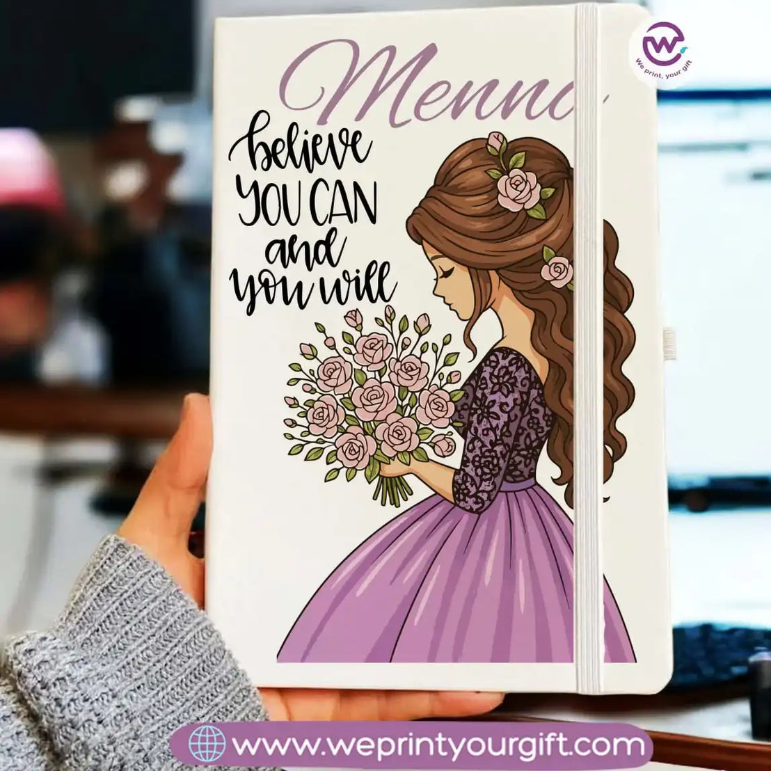 دفتر ملاحظات شخصي - دفتر ملاحظات مطاطي - أسماء