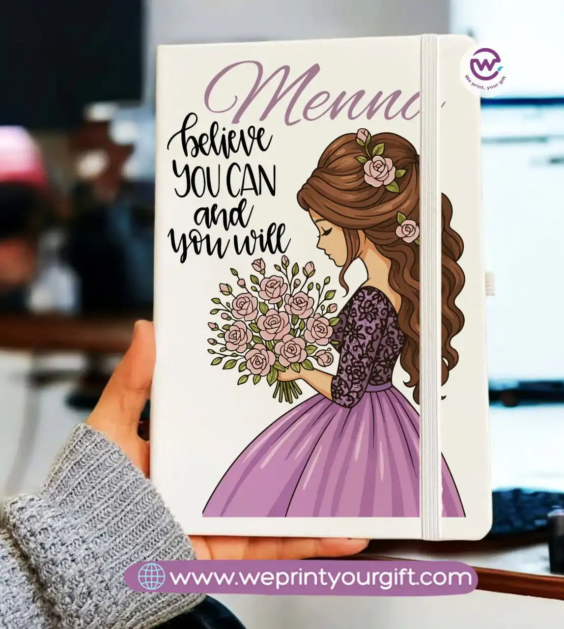 دفتر ملاحظات شخصي - دفتر ملاحظات مطاطي - أسماء