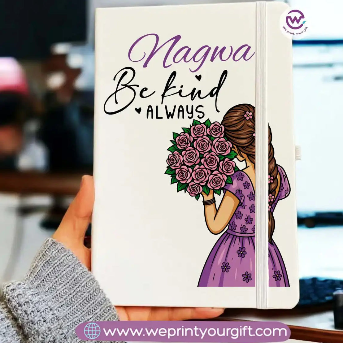 دفتر ملاحظات شخصي - دفتر ملاحظات مطاطي - أسماء