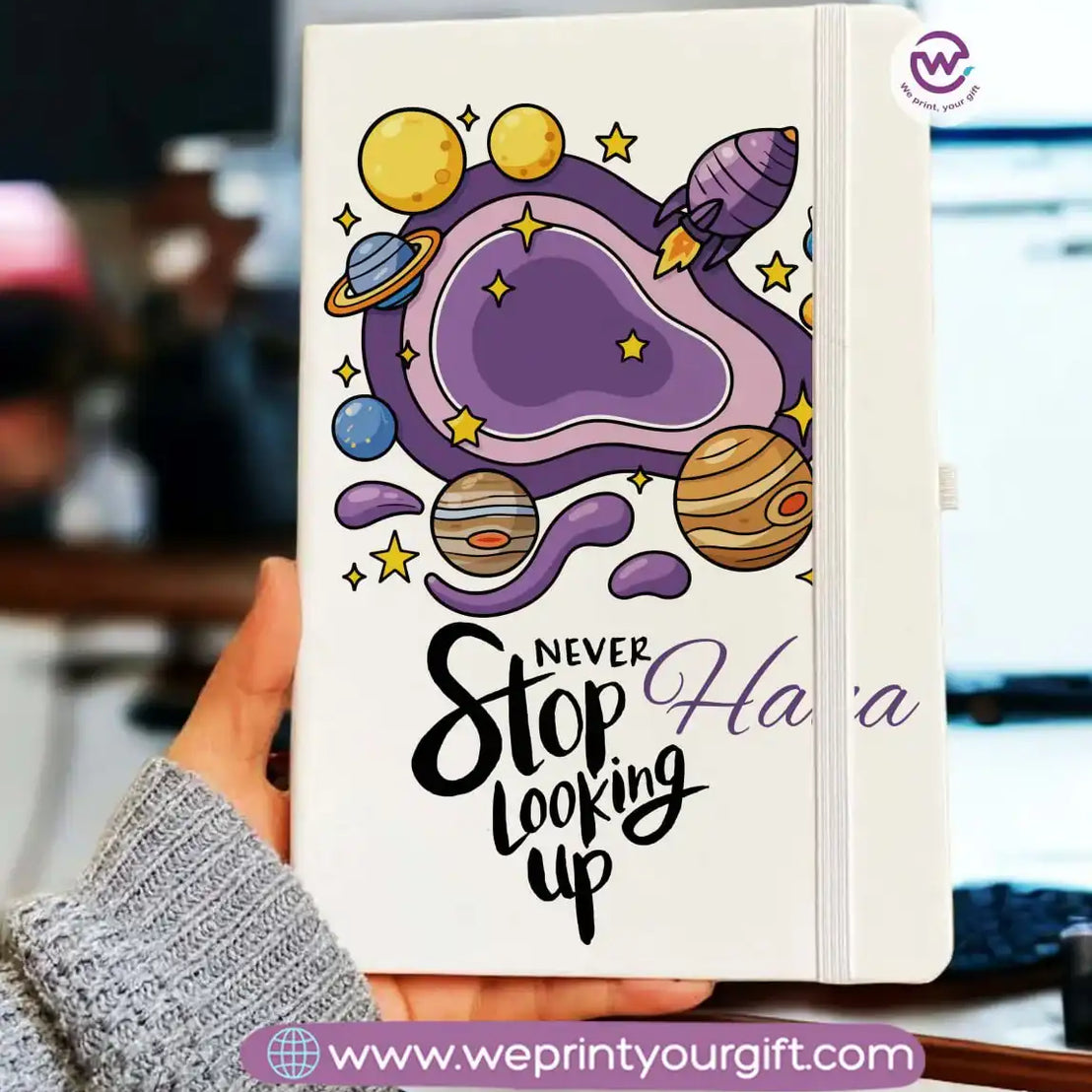 دفتر ملاحظات شخصي - دفتر ملاحظات مطاطي - أسماء