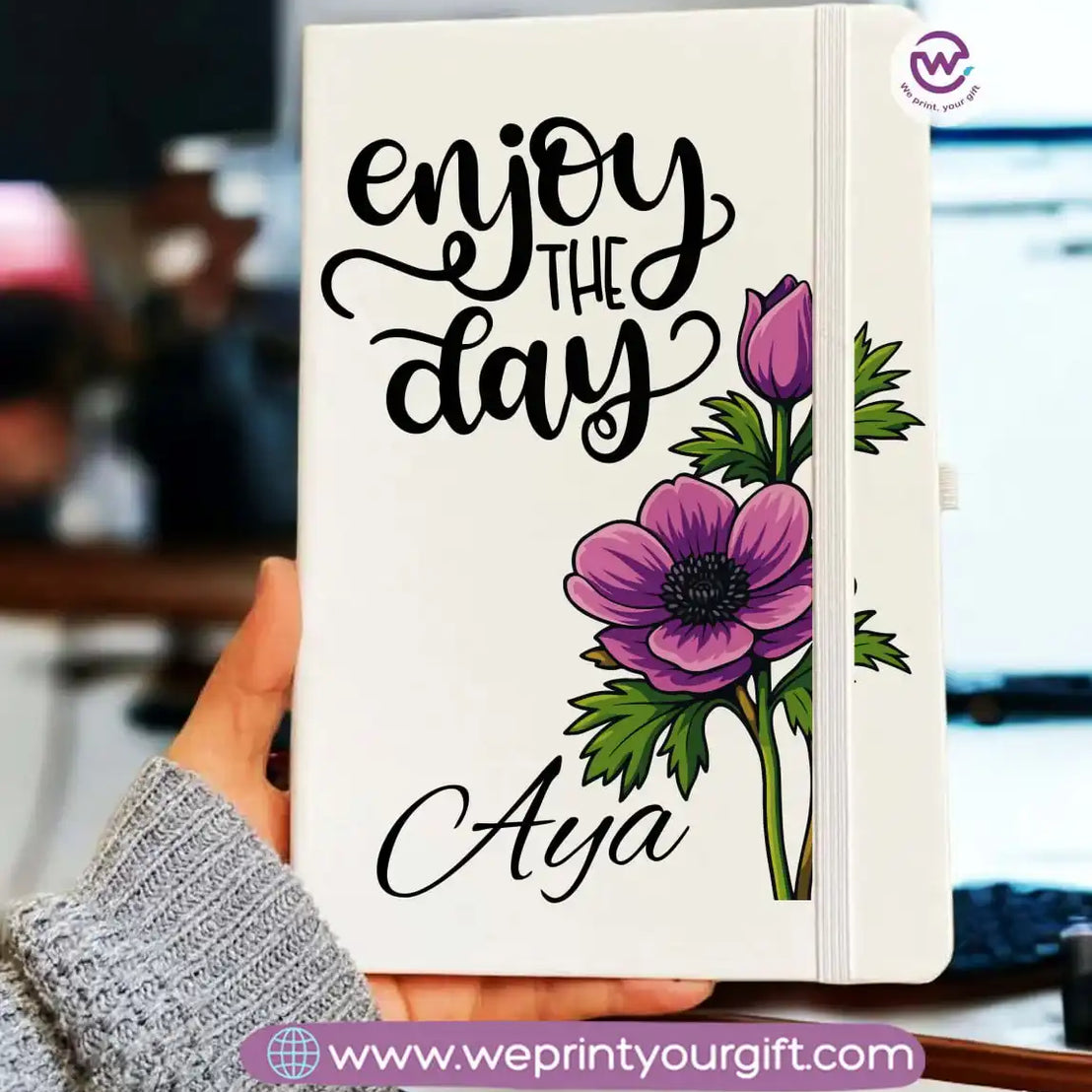 دفتر ملاحظات شخصي - دفتر ملاحظات مطاطي - أسماء