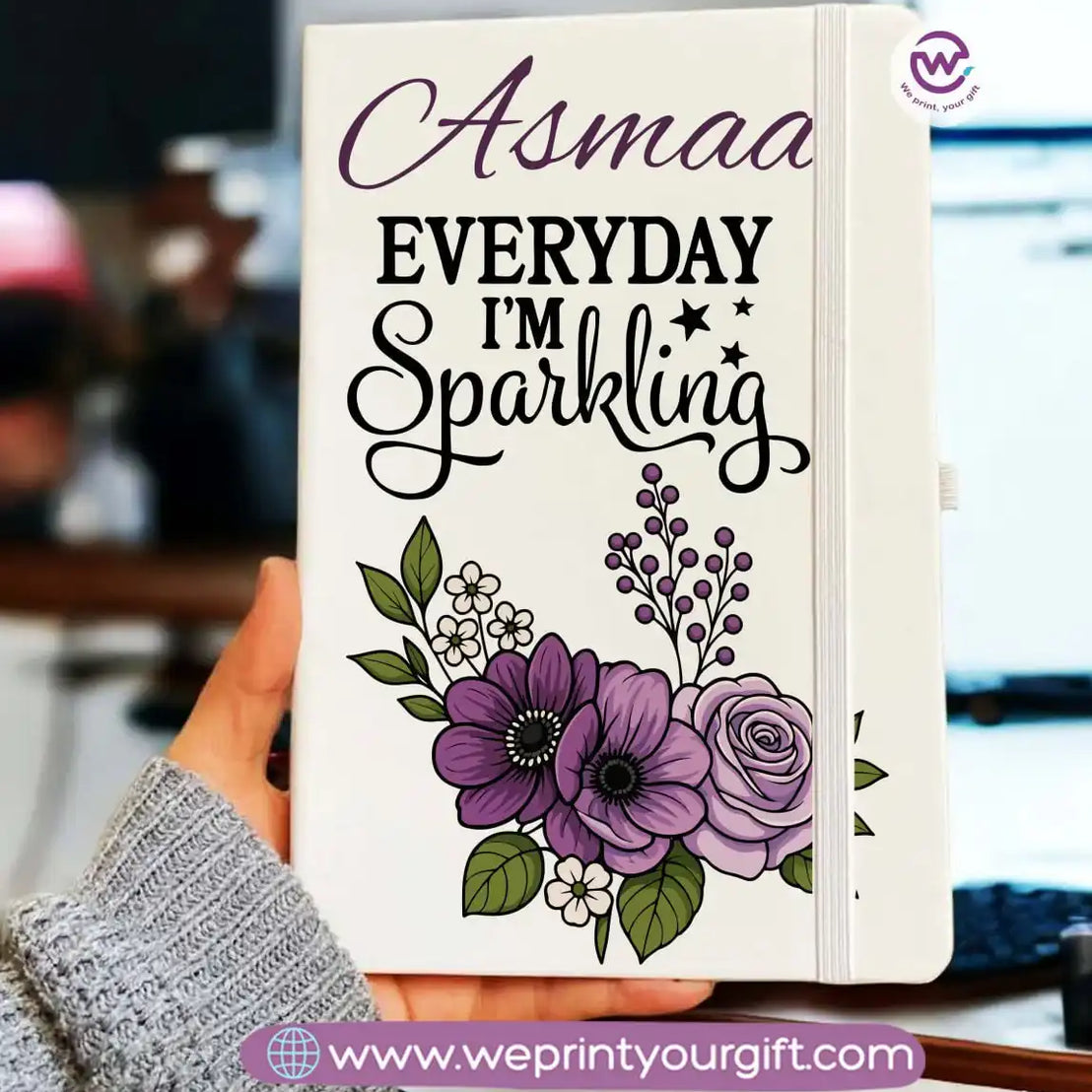 دفتر ملاحظات شخصي - دفتر ملاحظات مطاطي - أسماء