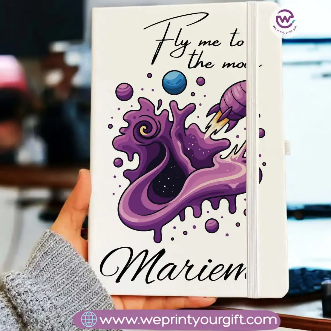 دفتر ملاحظات شخصي - دفتر ملاحظات مطاطي - أسماء