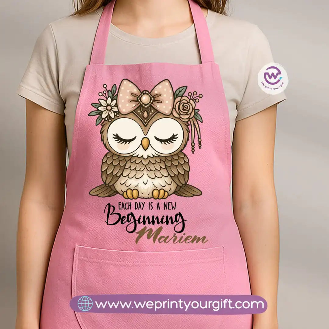Personalized apron-Owl
