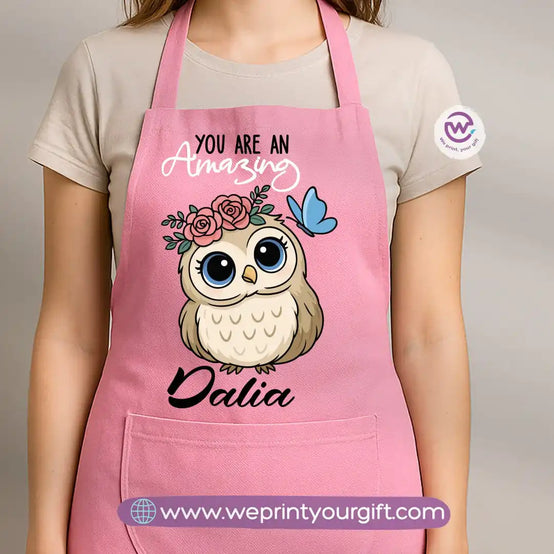 Personalized apron-Owl