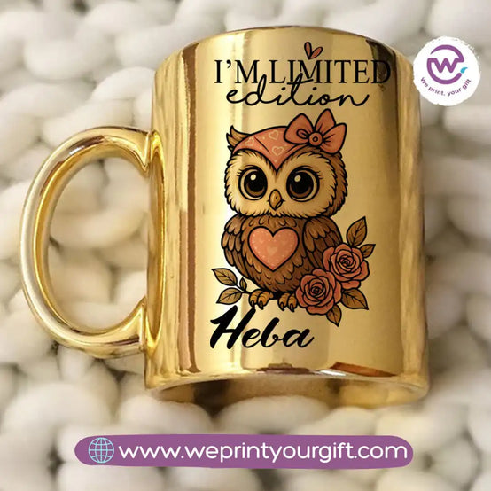 Mirror ceramic mug- Owl
