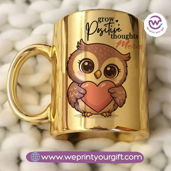 Mirror ceramic mug- Owl
