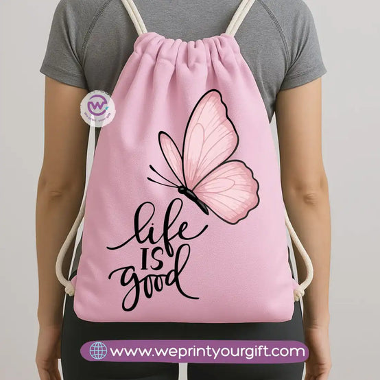 حقيبة برباط - تحفيزية وزهرية