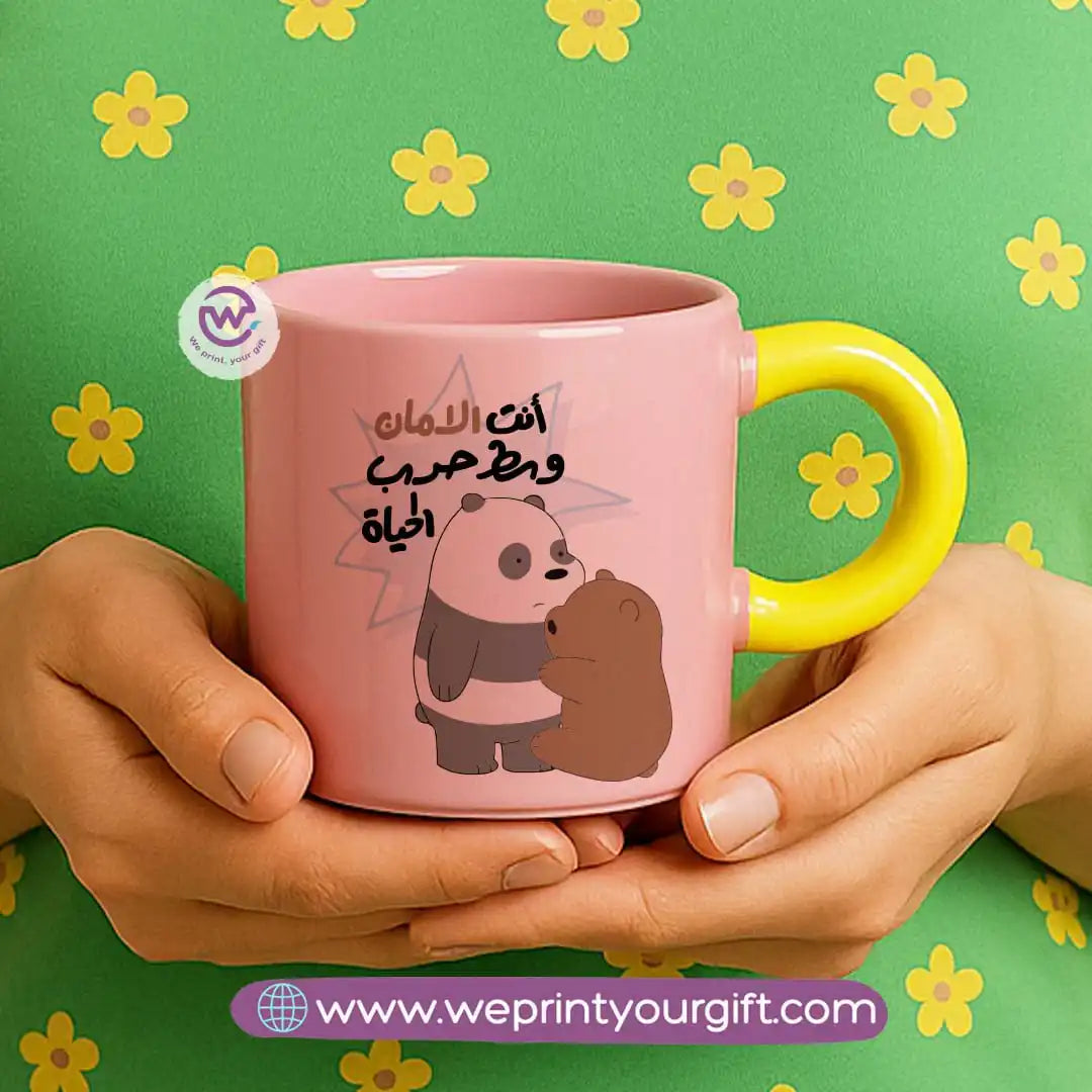 Round handle mug- Three bears