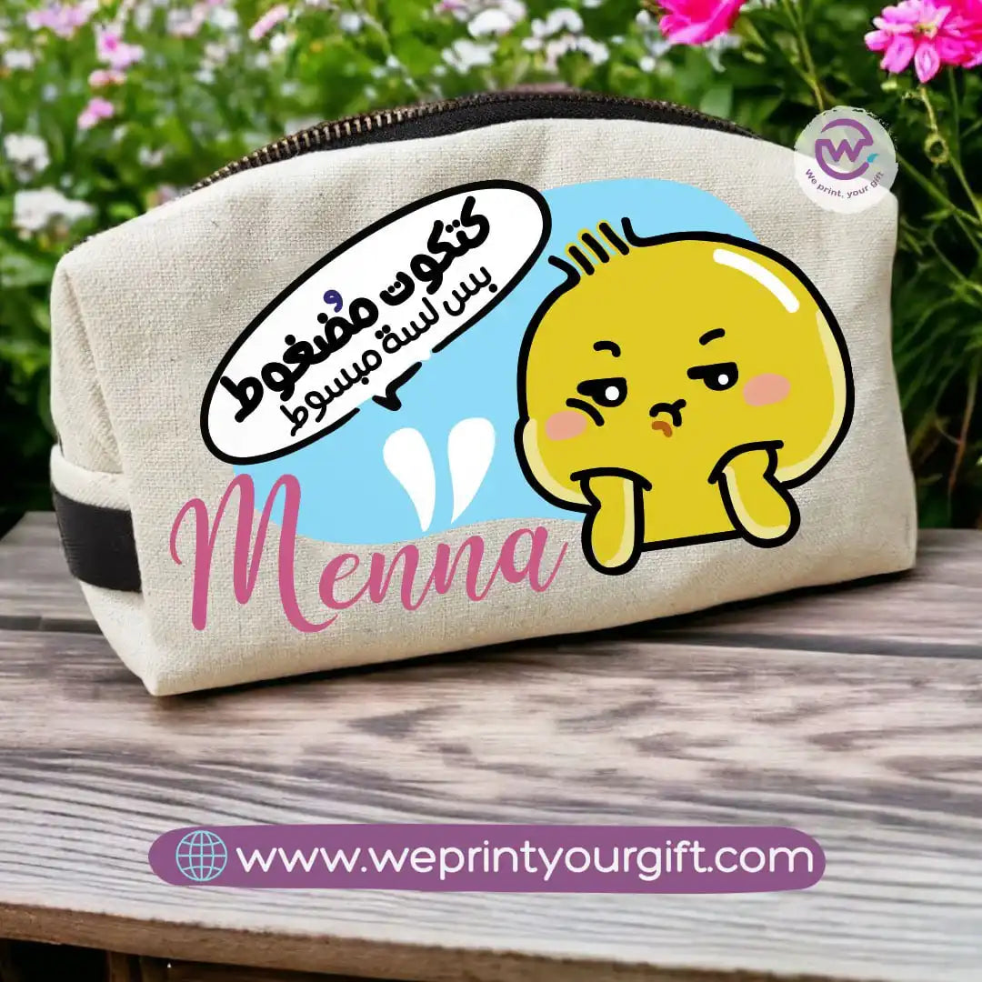 Custom makeup bag-Chick comic