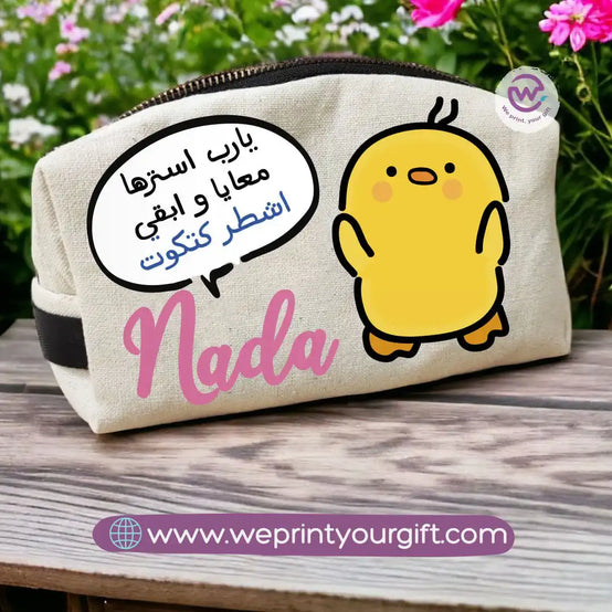 Custom makeup bag-Chick comic