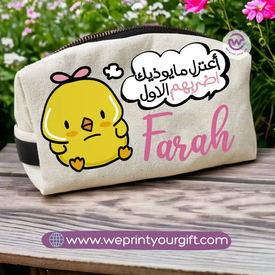 Custom makeup bag-Chick comic