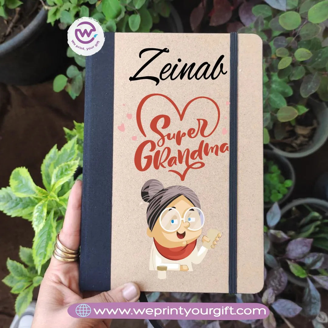 دفتر مخصص - دفتر بحزام مطاطي - تصاميم للأم