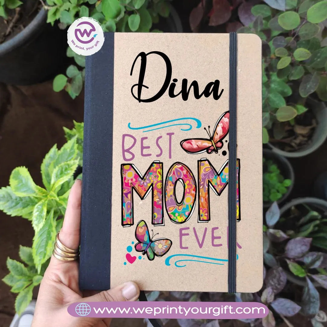 دفتر مخصص - دفتر بحزام مطاطي - تصاميم للأم