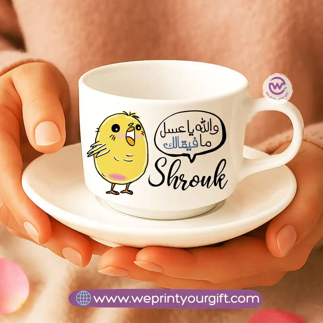 Custom Coffee Cup- Chick comic