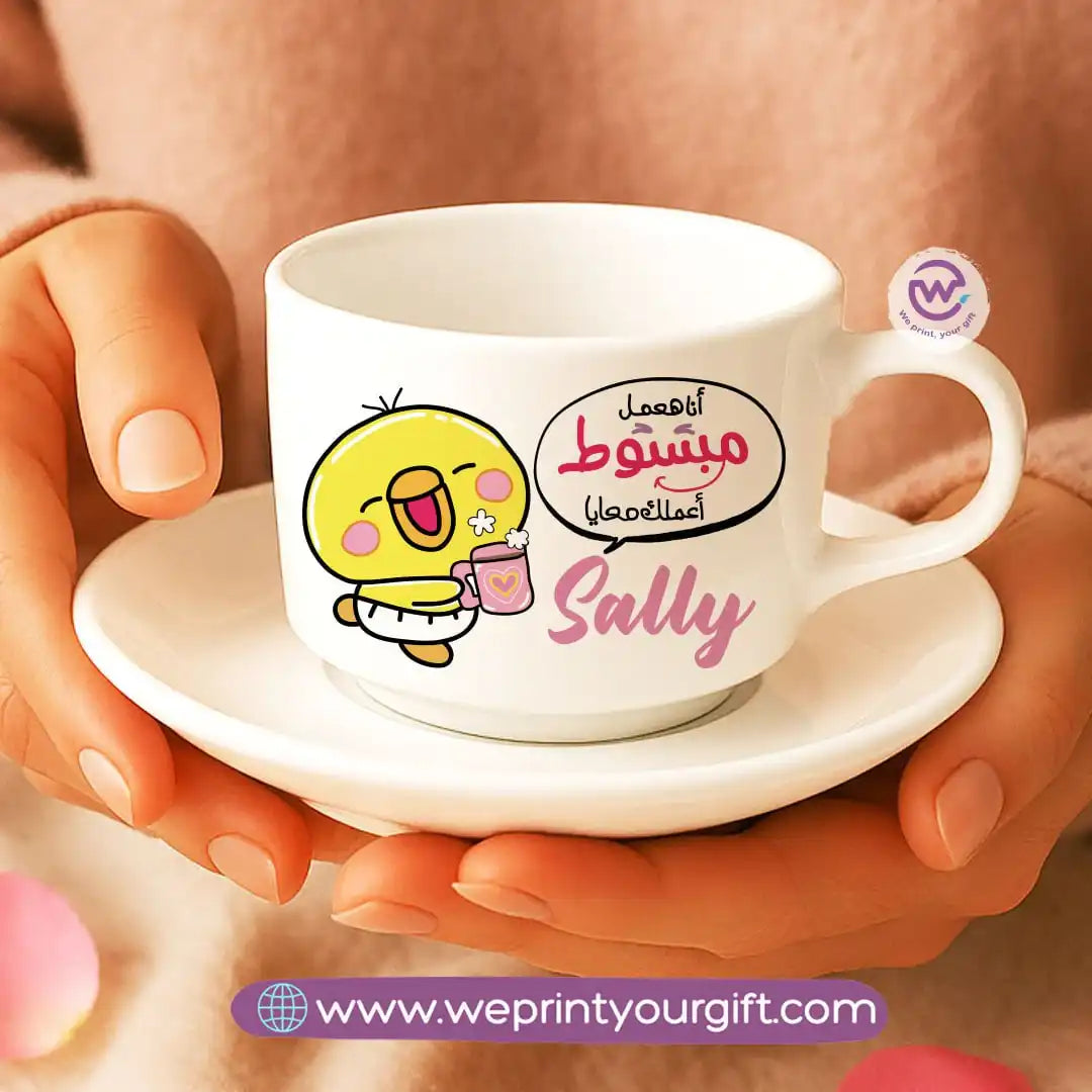 Custom Coffee Cup- Chick comic