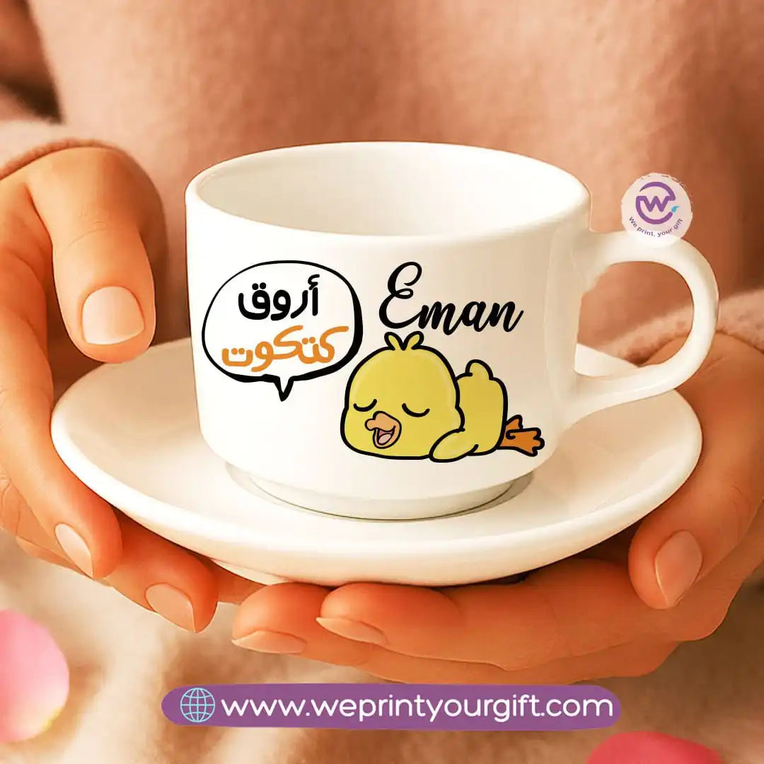 Custom Coffee Cup- Chick comic