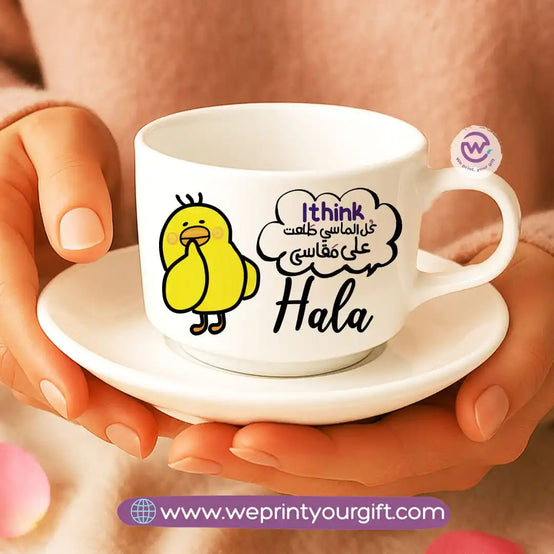 Custom Coffee Cup- Chick comic