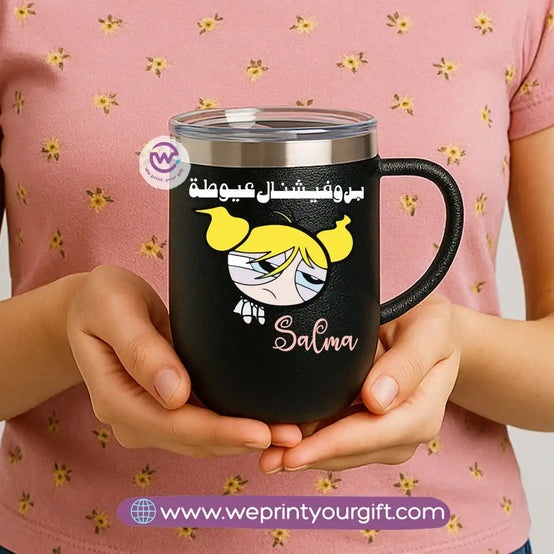 Thermal mug with acrylic lid- Comics