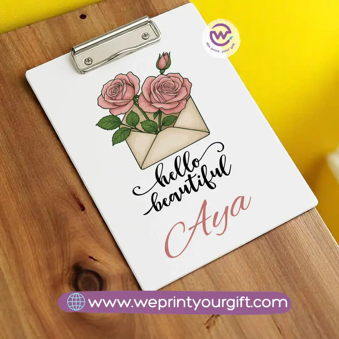 Personalized Clip Board- Motivation