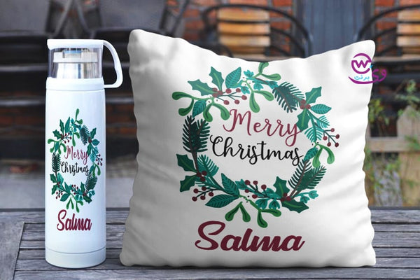 Christmas set (Cushion + Thermos)