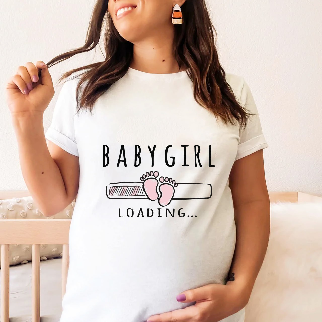 Custom T-shirt for pregnant women