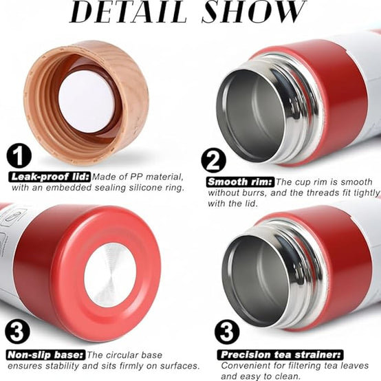 Mini Thermal Coffee Mug – (150ml & 250ml) | Wooden Lid - Customization Options