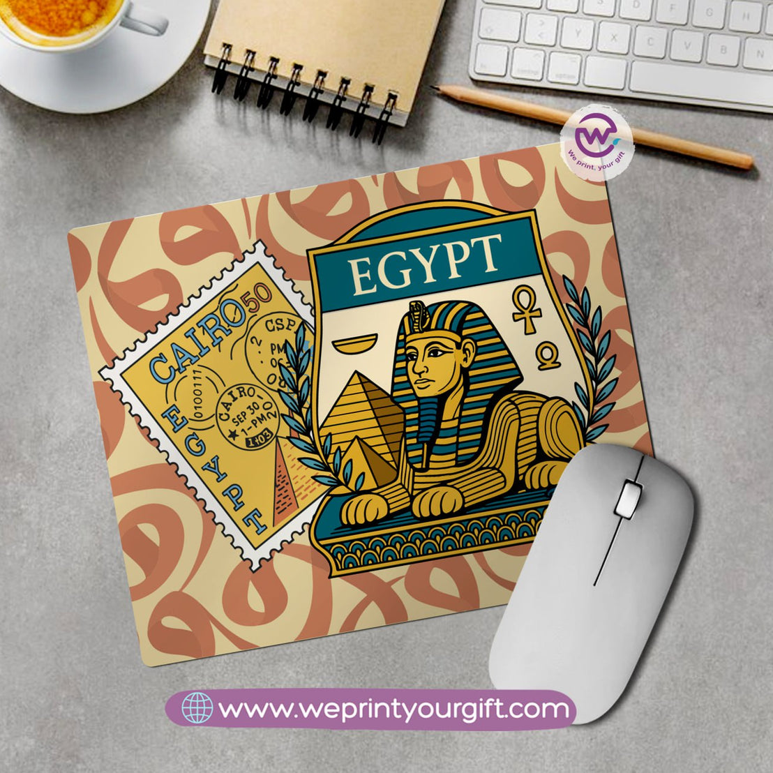 Egyptian Pharaonic Mouse Pad – Ancient Art Reimagined