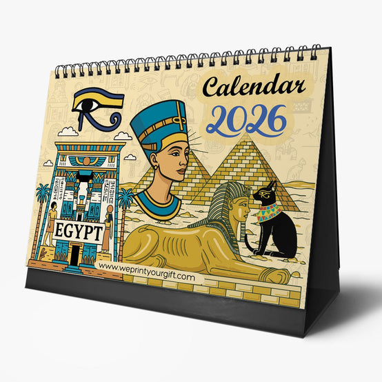Egyptian Pharaonic Desk Calendar 2026