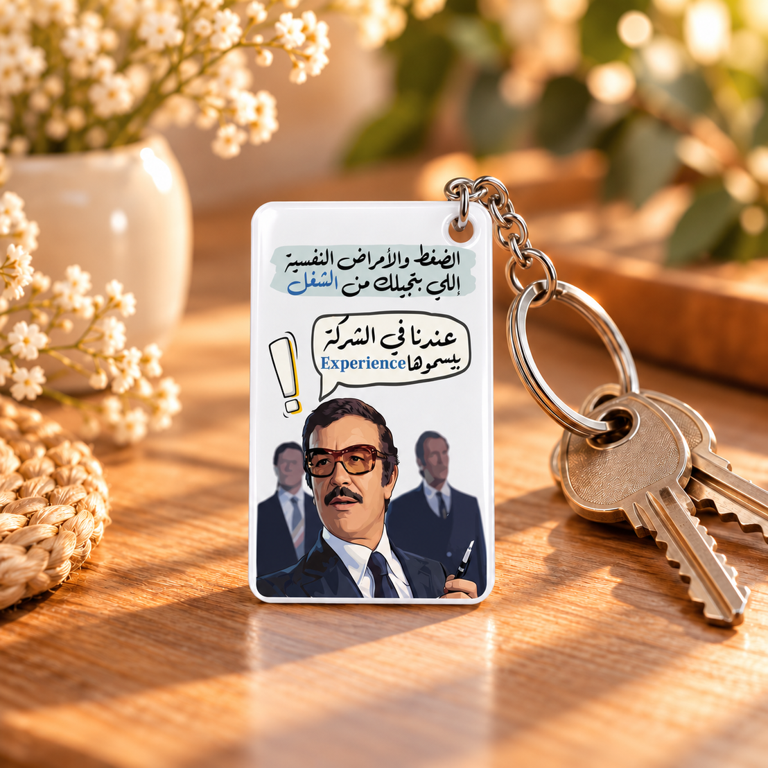 Egyptian Movie & TV Comics Clear Acrylic Keychain | Single-Sided Print (Round / Rectangle)
