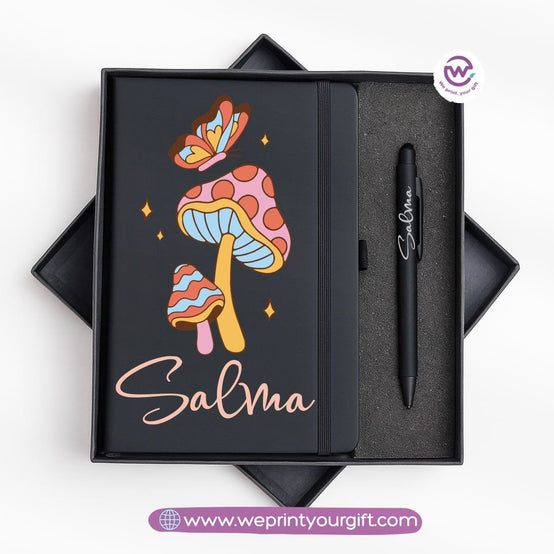 Retro Motivational Personalized Notebook & Metal Pen Gift Box