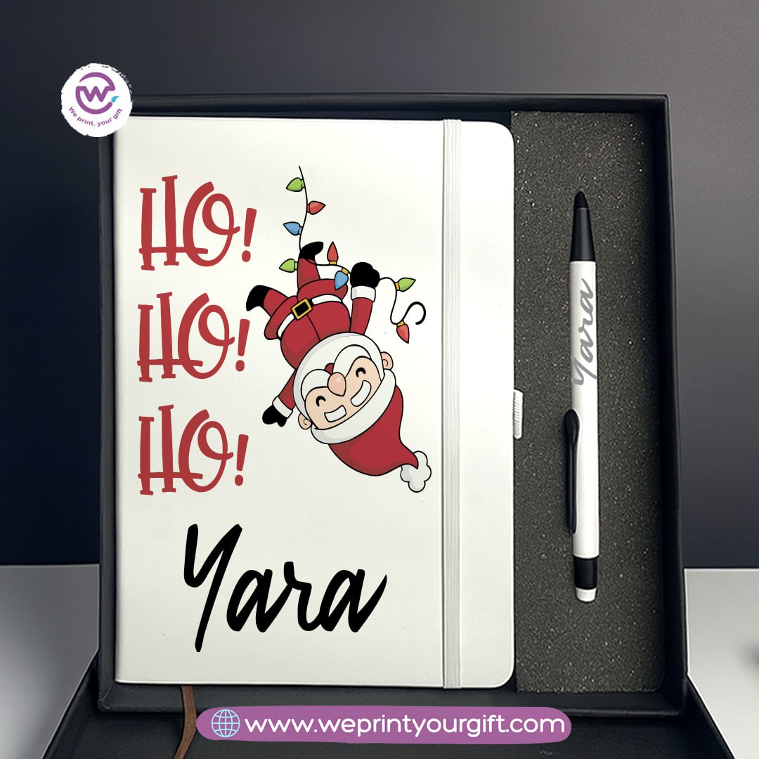 Christmas Luxury Notebook & Engraved Pen Gift Box