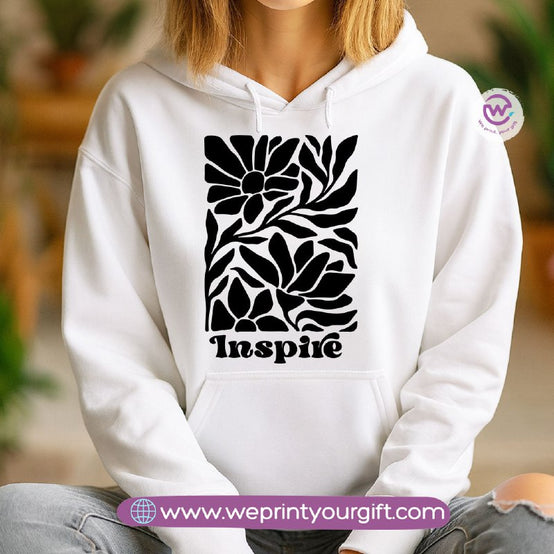 One Line Art Motivational Hoodie – Cotton Melton Unisex