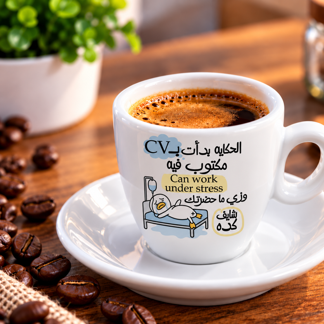 Cute Duck Ceramic Coffee Cups with Saucers – Funny & Playful Designs