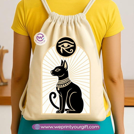 حقيبة ظهر مصرية فرعونية برباط - تصاميم مستوحاة من الفن القديم