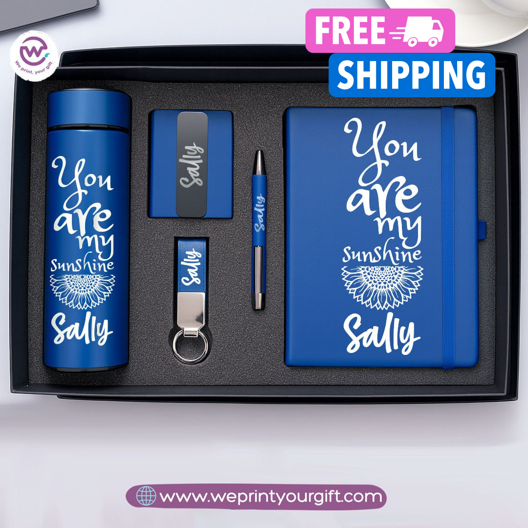 Luxury Personalized Gift Box – 5-Piece Customized Set with Name | We Print Your Gift