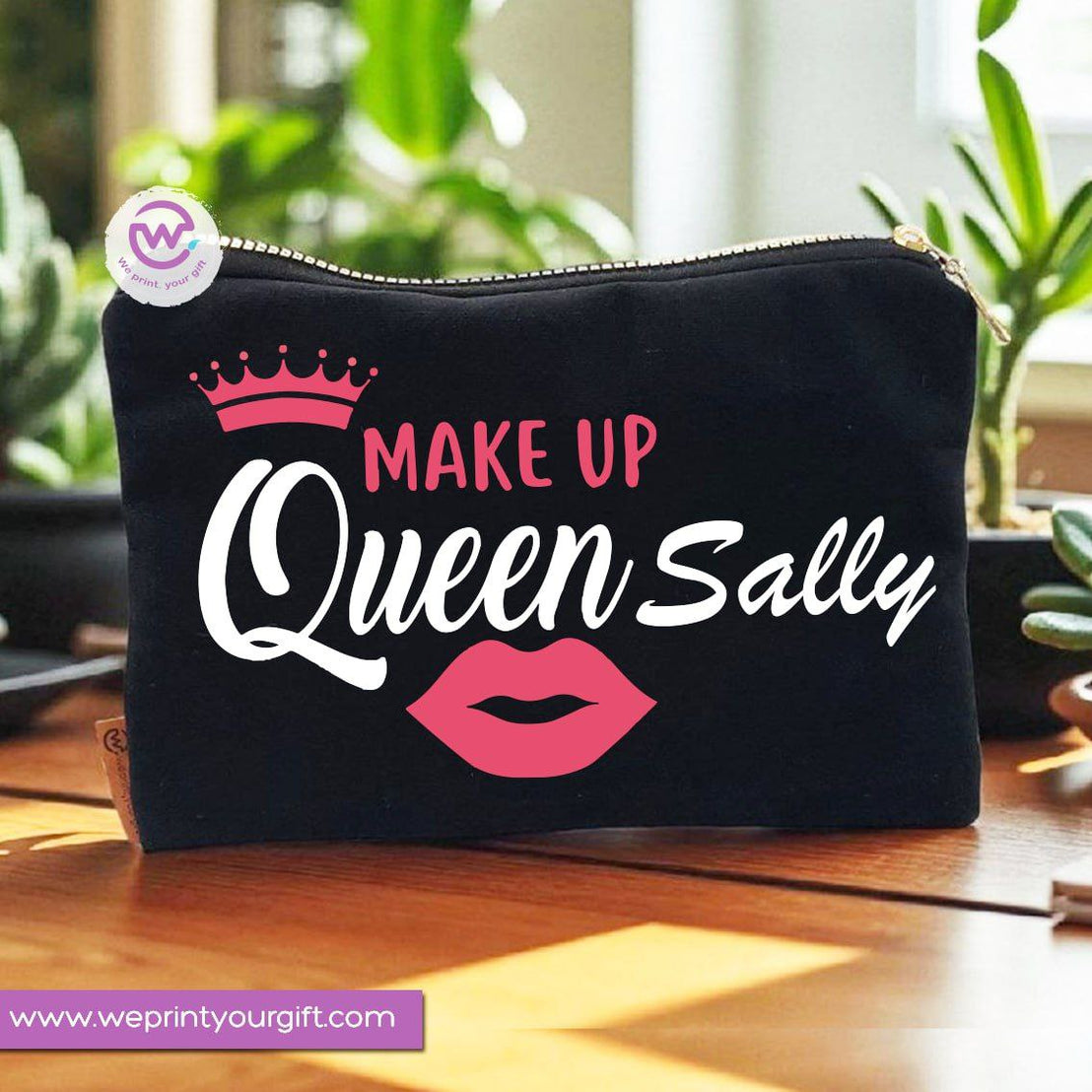 Makeup Tools Theme Makeup Bag & Pencil Case – Stylish Cotton Pouch