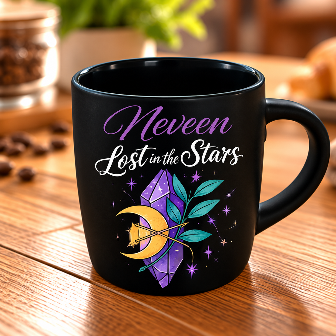 Motivational Purple-Themed Matte Black Espresso Cup – Raised UV Print