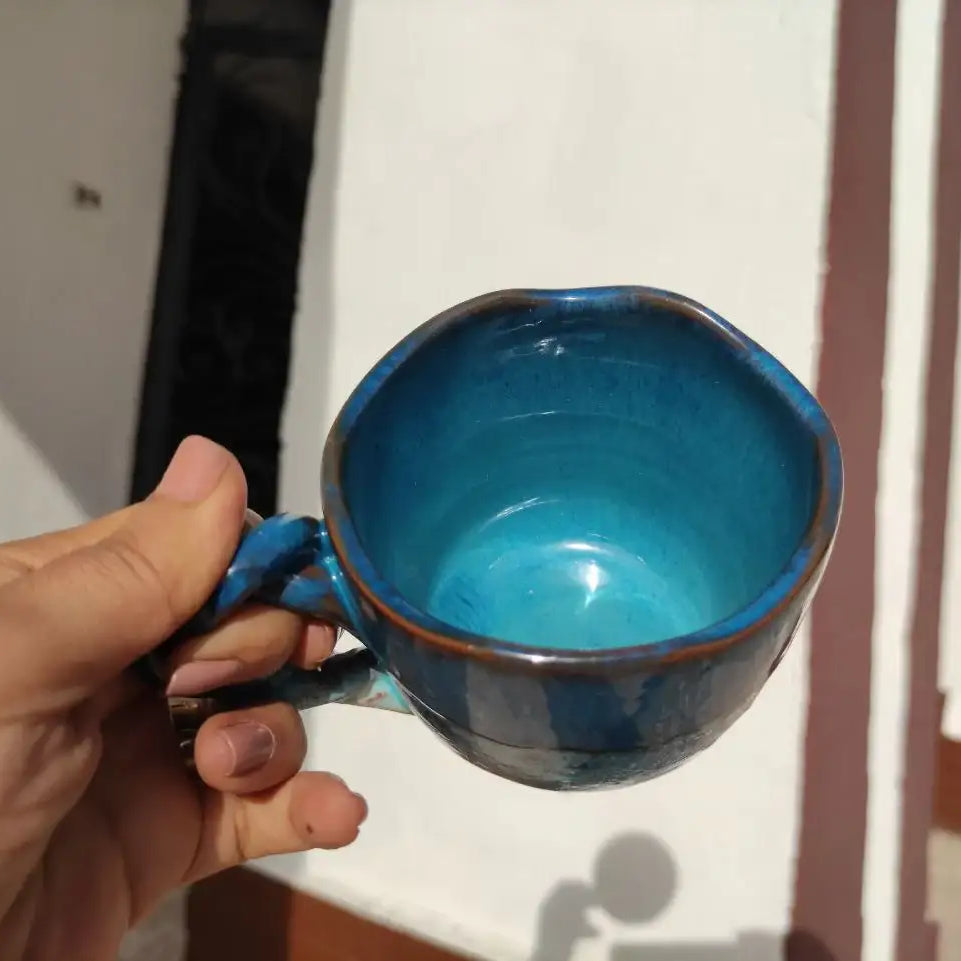 The Sea Handmade Pottery Mug – 300 ml- Customization Options - WE PRINT