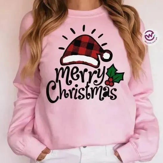 Adult Customized Hoodie - Christmas -Pink - WE PRINT