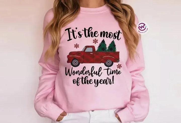 Adult Customized Hoodie - Christmas -Pink - WE PRINT