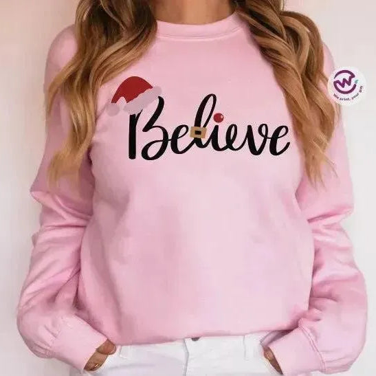 Adult Customized Hoodie - Christmas -Pink - WE PRINT