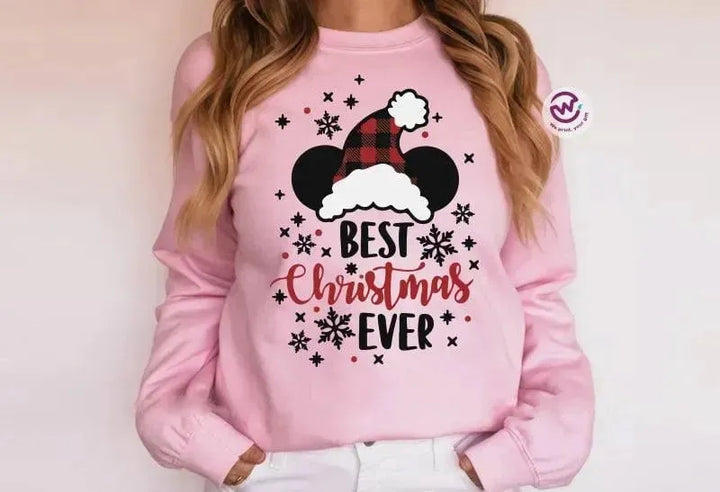 Adult Customized Hoodie - Christmas -Pink - WE PRINT