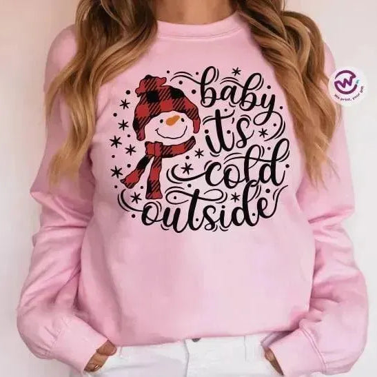 Adult Customized Hoodie - Christmas -Pink - WE PRINT