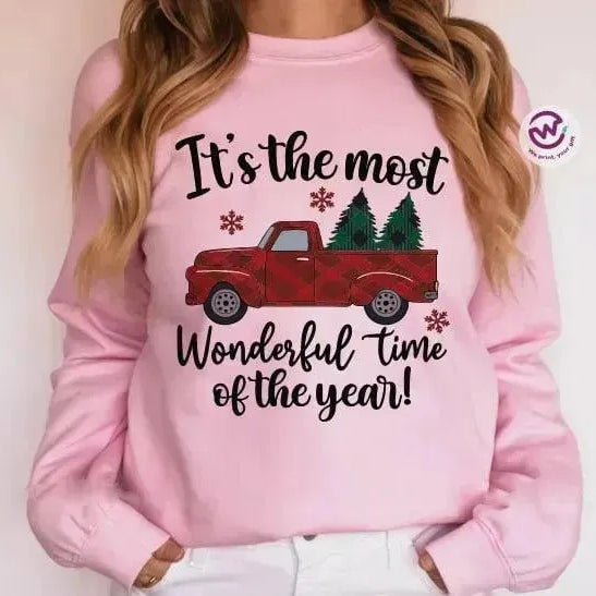 Adult Customized Hoodie - Christmas -Pink - WE PRINT