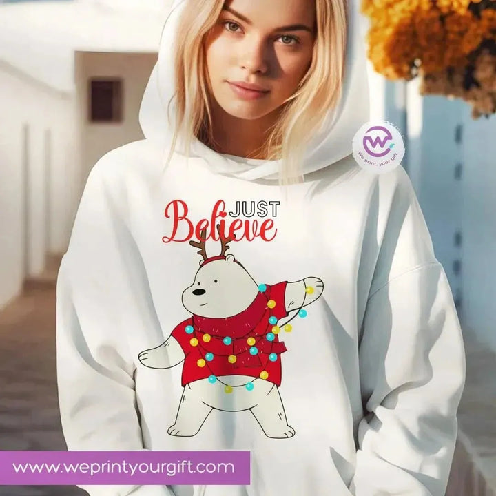 Adult Hoodies - Christmas -Bears - WE PRINT