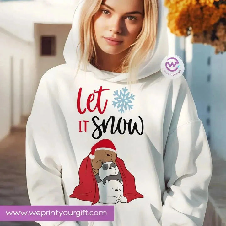 Adult Hoodies - Christmas -Bears - WE PRINT