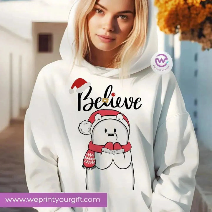 Adult Hoodies - Christmas -Bears - WE PRINT